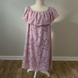 Floral Shift Dress Lavender